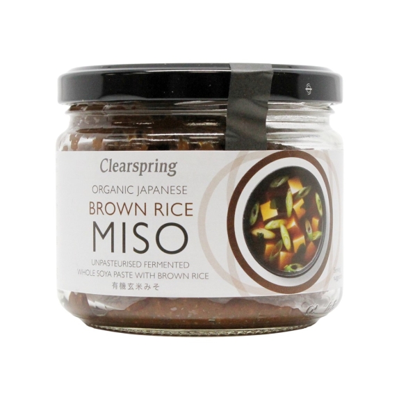 Miso z brązowego ryżu niepasteryzowane 300 g BIO Clearspring cena €7,64