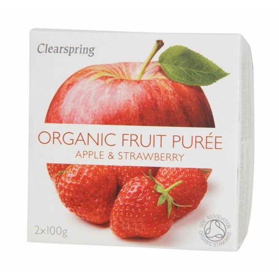 Deser jabłko-truskawka 200 g BIO Clearspring cena 9,25zł