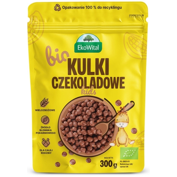 Kulki czekoladowe 300 g BIO Eko-Wital cena 9,95zł