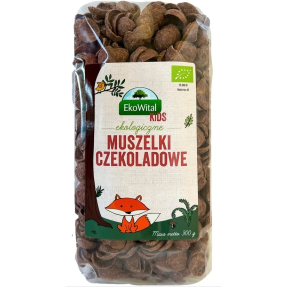 Muszelki czekoladowe 300 g BIO Eko-Wital cena 10,25zł