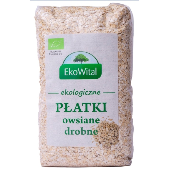 Płatki owsiane drobne 600 g BIO Eko-Wital cena 6,99zł