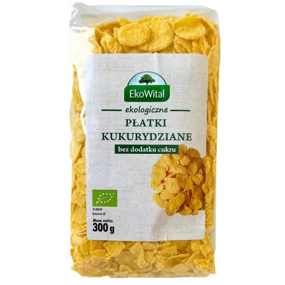 Płatki kukurydziane bez dodatku cukru 300 g BIO Eko-Wital cena 2,10$