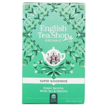 Herbata zielona sencha,biała i matcha 20 saszetek x 1,75g ( 35 g) BIO English tea
