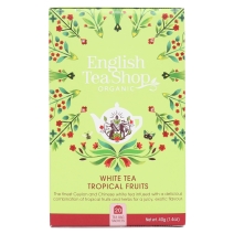 Herbata biała tropical fruits 20 saszetek x 2 g (40 g) BIO English tea