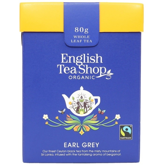 Herbata sypana earl grey 80 g BIO English tea cena 10,99$