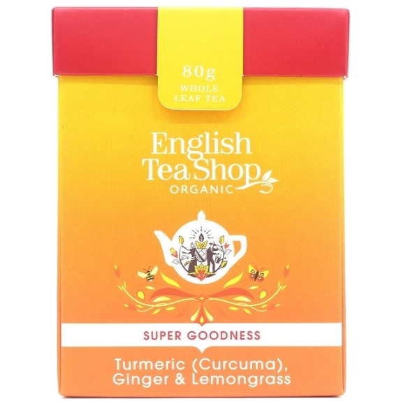 Herbata sypana z imbirem, kurkumą i trawą cytrynową 80 g BIO English tea cena 14,59zł