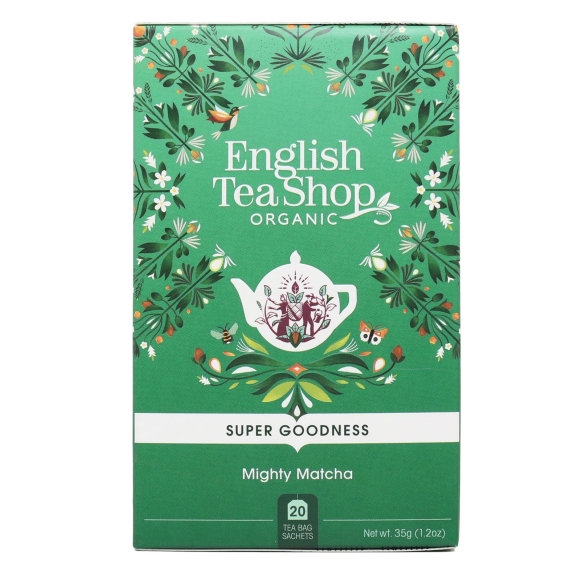 Herbata zielona mighty matcha 20 saszetek x 1,75g (35 g) BIO English tea cena 14,45zł