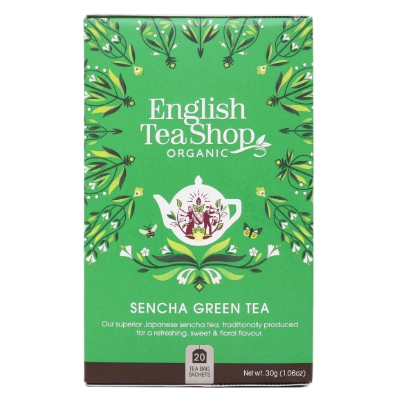 Herbata zielona sencha 20 saszetek x 2g (30 g) BIO English tea cena 15,09zł