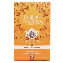 Herbata zielona z rooibos, granatem i jagodą 20 saszetek x 1,75g (35 g) BIO English tea