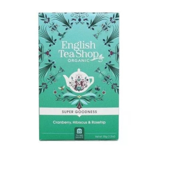 Herbata ziołowa z hibiskusa z owocem dzikiej róży 20 saszetek x 1,75g (35 g) BIO English tea cena 12,89zł