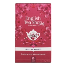 Herbata ziołowa rooibos, acai i granat 20 saszetek x 1,5g (30 g) BIO English tea