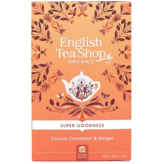 Herbata ziołowa z cynamonem, kakao, koprem włoskim i imbirem 20saszetek x 1,5g (30g)BIO English tea cena 14,89zł