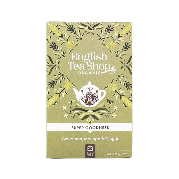 Herbata ziołowa z cynamonem, moringą i imbirem 20 saszetek x 1,75g (35 g) BIO English tea cena 13,29zł