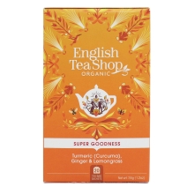 Herbata ziołowa z imbirem, kurkumą i trawą cytrynową 20 saszetek x 1,75g (35 g) BIO English tea