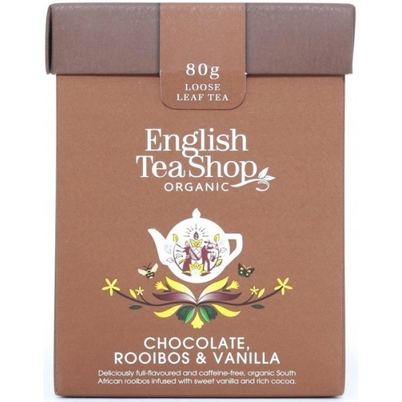 Herbata czekoladowa z rooibos i wanilią 80 g BIO English tea cena 34,99zł