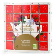 Zestaw herbatek czerwony Kalendarz Adwentowy puzzle 50g BIO English tea
