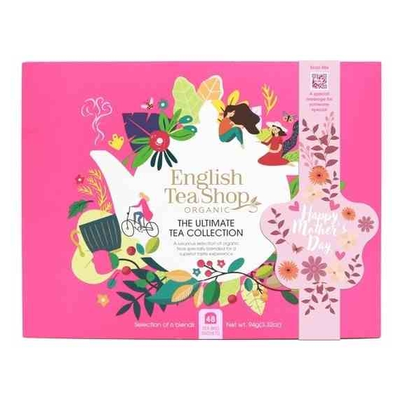 Zestaw herbatek różowe pudełko 48saszetek x 2g (94 g) BIO English tea cena 41,25zł