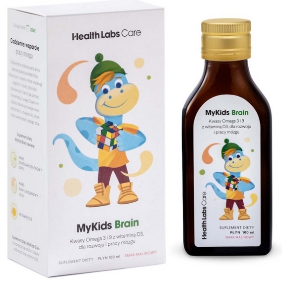 Health Labs MyKids Brain kwasy Omega 3 i 9 100ml  cena 32,13$