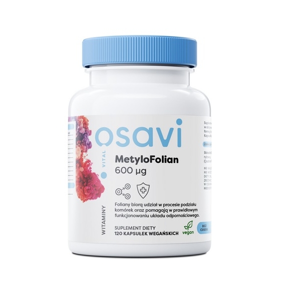 Osavi MetyloFolian 600mcg 120kapsułek cena 15,93$