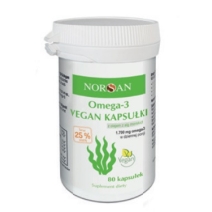 Norsan Omega-3 Vegan (1700 mg) 80 kapsułek