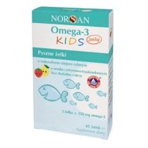 Norsan Omega-3 KIDS JELLY (250 mg/żelek) 45 żelków 