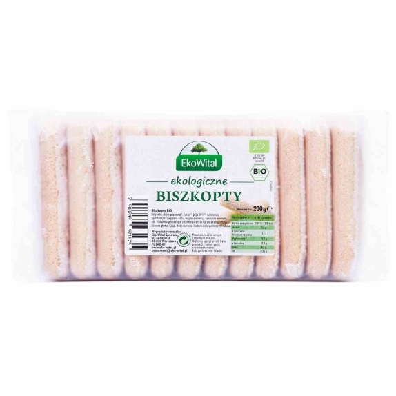 Biszkopty dla dzieci 200 g BIO Eko-Wital cena 9,95zł