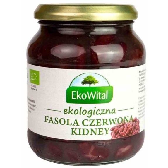 Fasola czerwona kidney w zalewie 360 g (240 g) BIO Eko-Wital cena 8,35zł