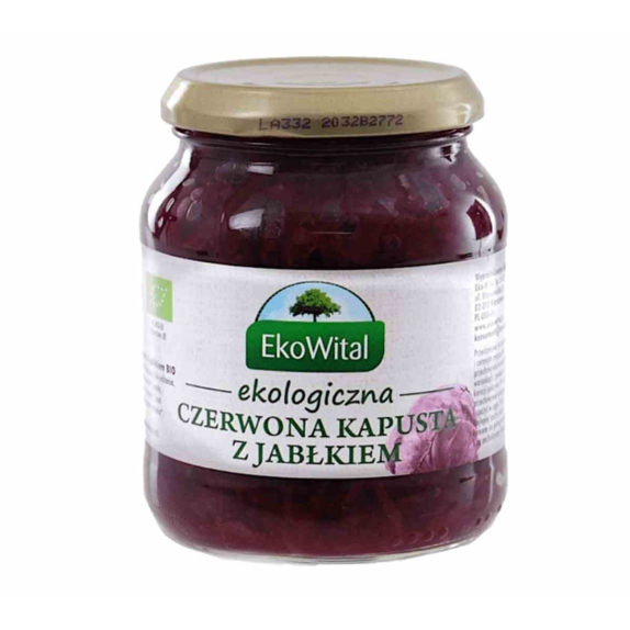 Kapusta czerwona z jabłkiem 340 g BIO Eko-Wital cena 7,65zł