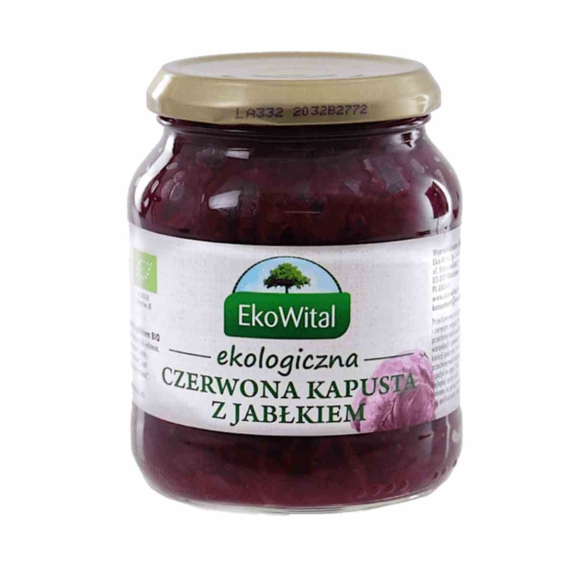 Kapusta czerwona z jabłkiem 340 g BIO Eko-Wital cena €1,70