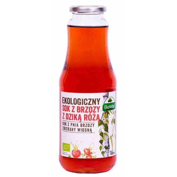 Sok z brzozy z dziką różą 1 litr BIO Eko-Wital cena 13,55zł