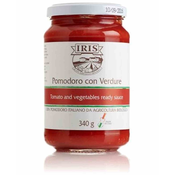 Sos pomidorowy z warzywami 340 g BIO Iris cena 8,25zł