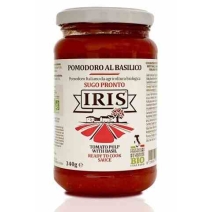 Sos pomidorowy z bazylią 340 g BIO Iris