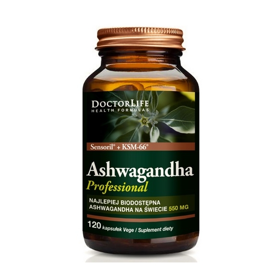 Ashwaganha 550 mg 120 kapsułek DoctorLife cena €18,55