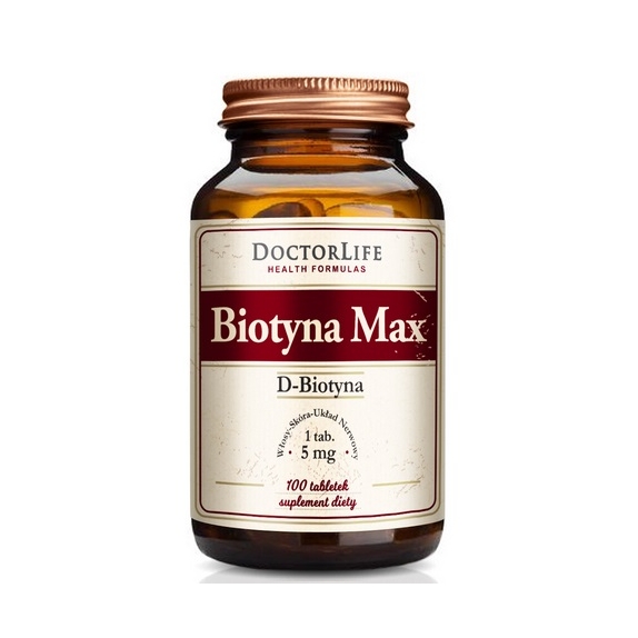 Biotyna Max 100 tabletek DoctorLife cena 42,99zł