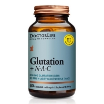 Glutation + NAC (N-Acetylo-Cysteina) 60 kapsułek DoctorLife