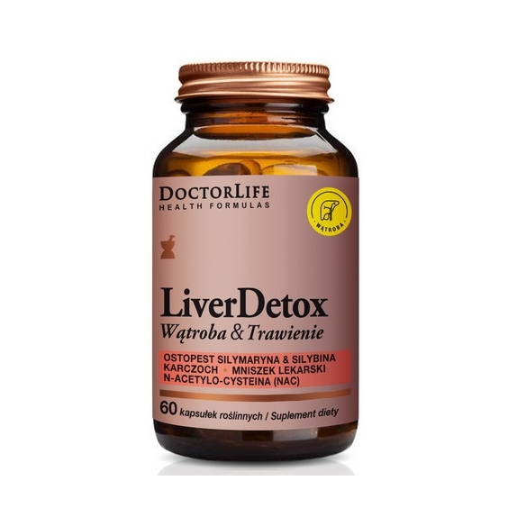 Liver Detox 60 kapsułek DoctorLife cena 16,60$