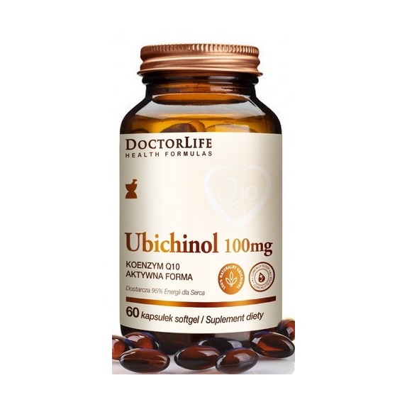 Ubichinol 100mg 60 kapsułek DoctorLife cena 44,51$