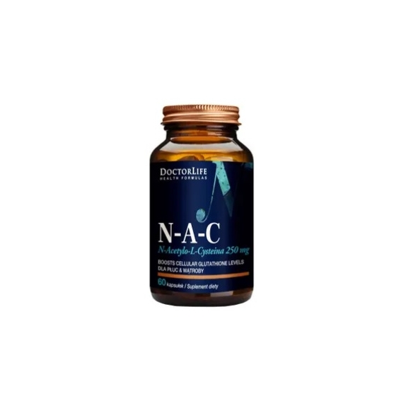 NAC 250 mg 60 kapsułek DoctorLife cena 44,90zł