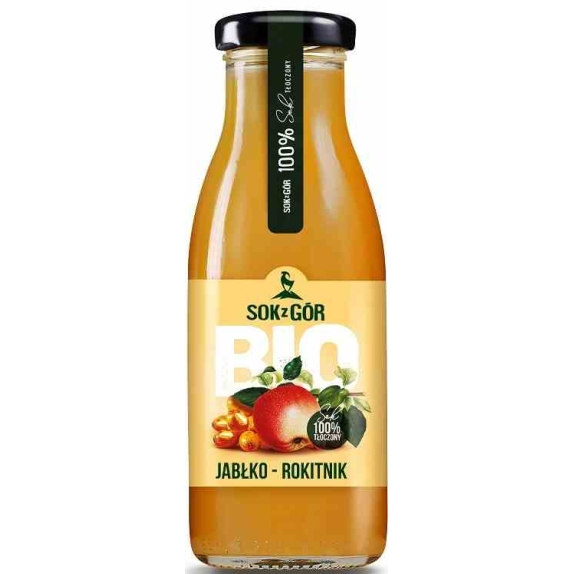 Sok jabłko- rokitnik 250 ml BIO Sok z gór cena 6,55zł