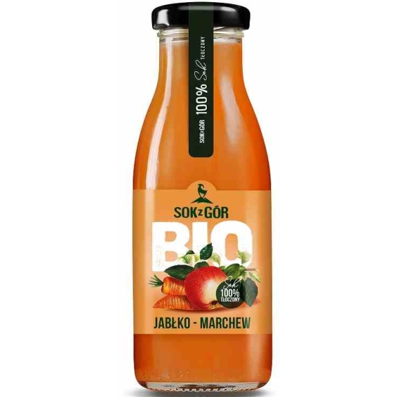 Sok jabłko-marchew 250 ml BIO Sok z gór cena 6,30zł