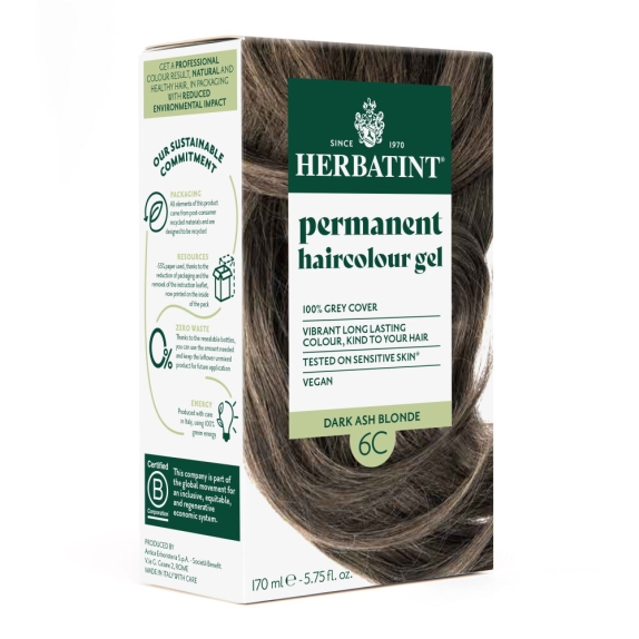 Herbatint Farba 6C ciemny popielaty blond 170 ml cena 52,69zł