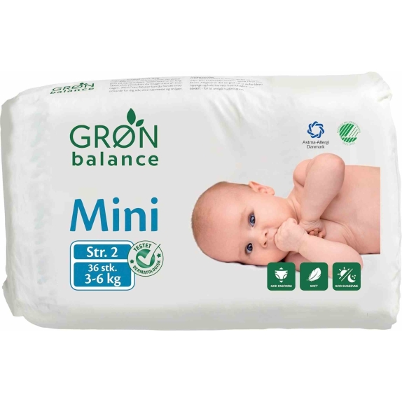Gron balance pieluchy MINI 3-6 kg 36 szt cena €9,32