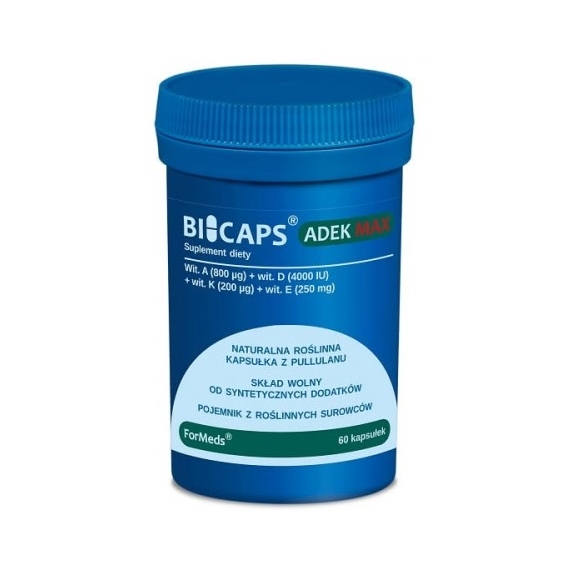 Bicaps ADEK MAX 60 kapsułek Formeds cena 30,91$