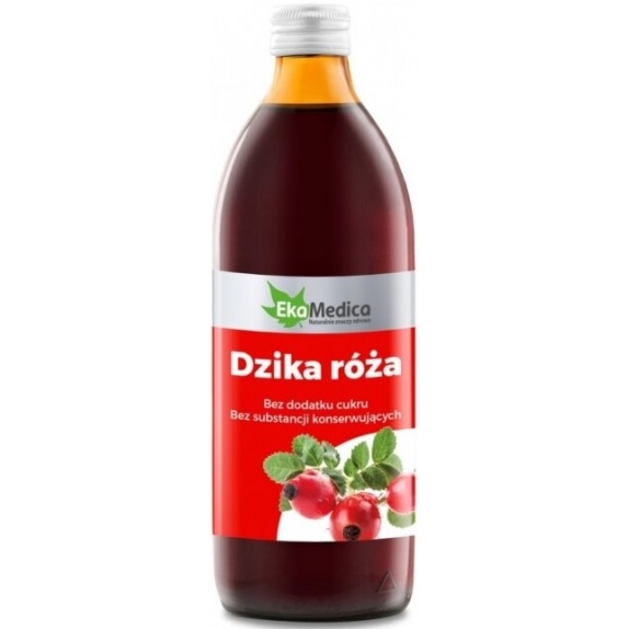 EkaMedica Sok z dzikiej róży 100% 1000 ml cena 32,18zł