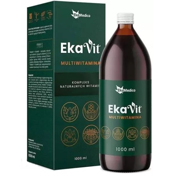 Sok Ekavit multiwitamina 1000 ml EkaMedica PROMOCJA cena 37,70zł