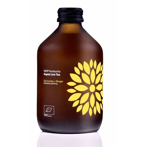 Kombucha kurkuma i imbir 330 ml BIO Vigo cena 7,35zł