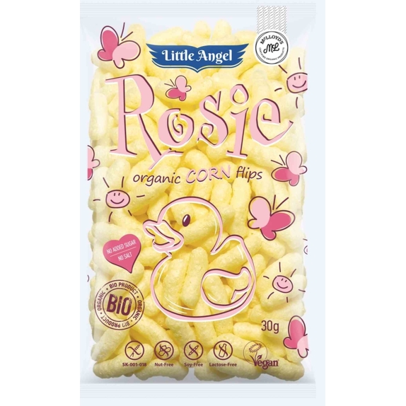 Chrupki kukurydziane Rosie od 7 miesiąca bezlutenowe 30 g BIO Little Angel cena 3,59zł