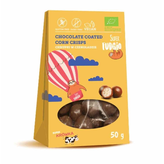 Chrupki w czekoladzie 50 g BIO Super Fudgio cena 11,89zł