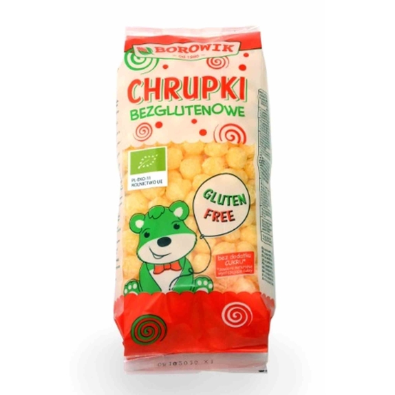 Chrupki kukurydziane kulka bezglutenowe 60 g BIO Borowik cena 2,45zł