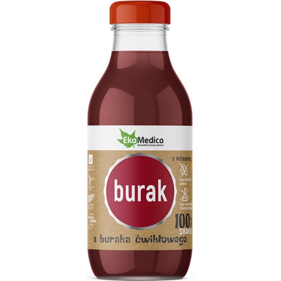 Sok z buraka ćwikłowego 300 ml EkaMedica  cena €1,36